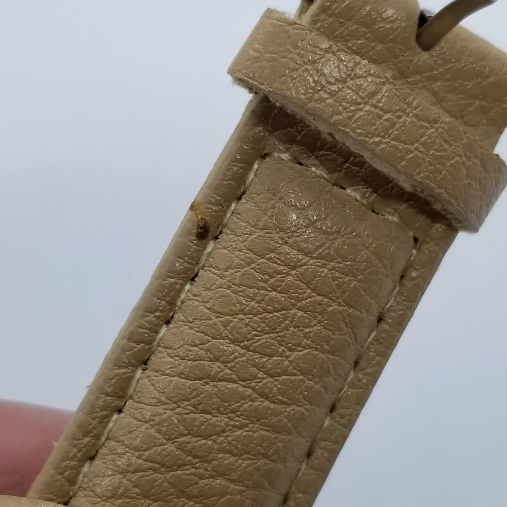 striped anchor watch with tan band